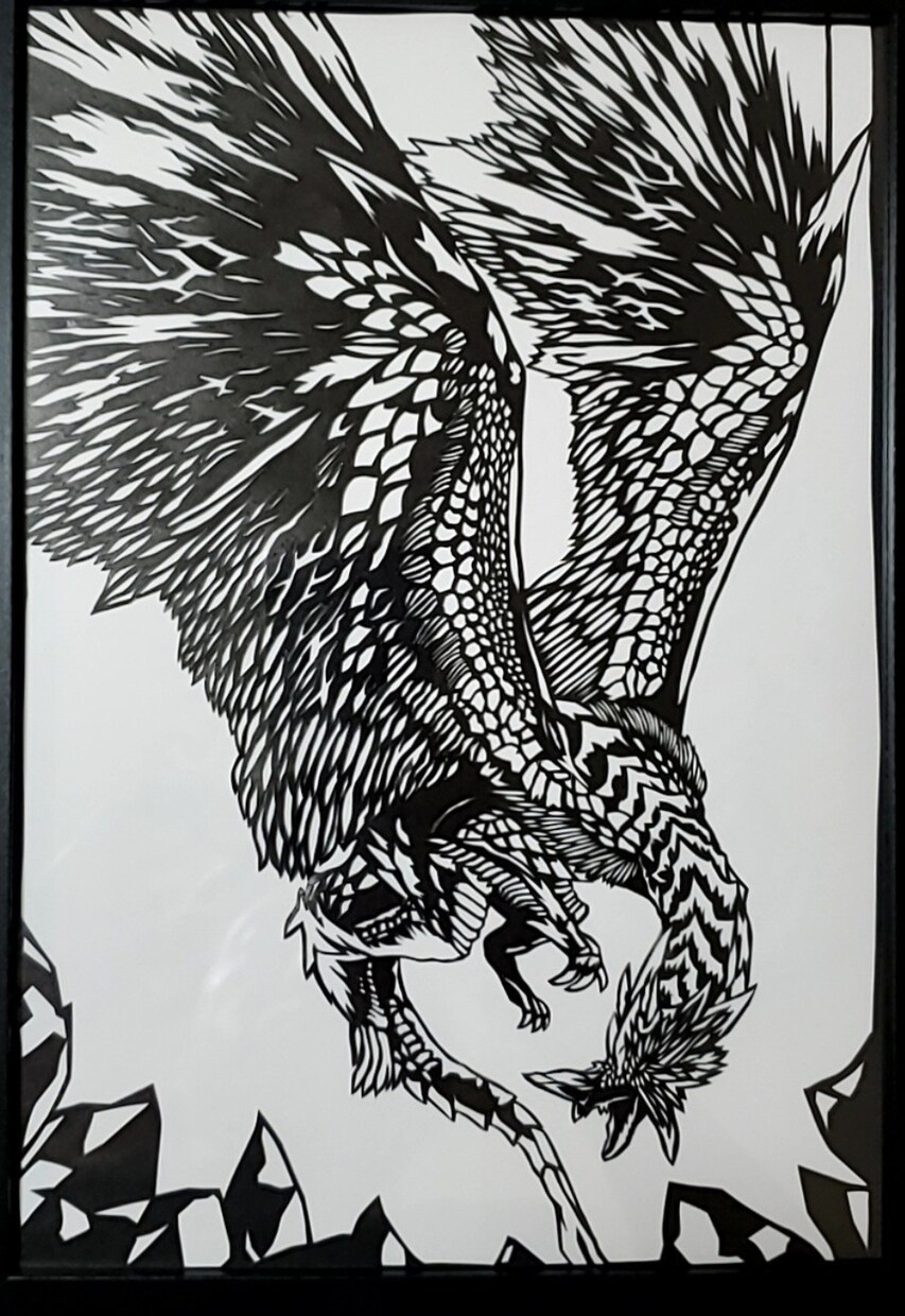 お気に入りの画像を切り絵にます お気に入りの画像を切り絵でインテリアに違った雰囲気を イメージ3