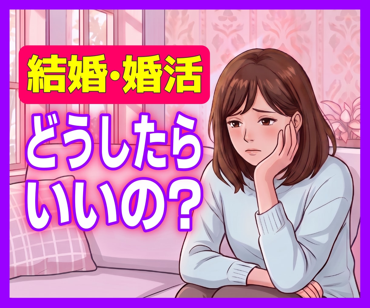 結婚・婚活への焦り、ここで一緒に整理します 周りと比べなくて大丈夫、あなたのペースでいいんです イメージ1