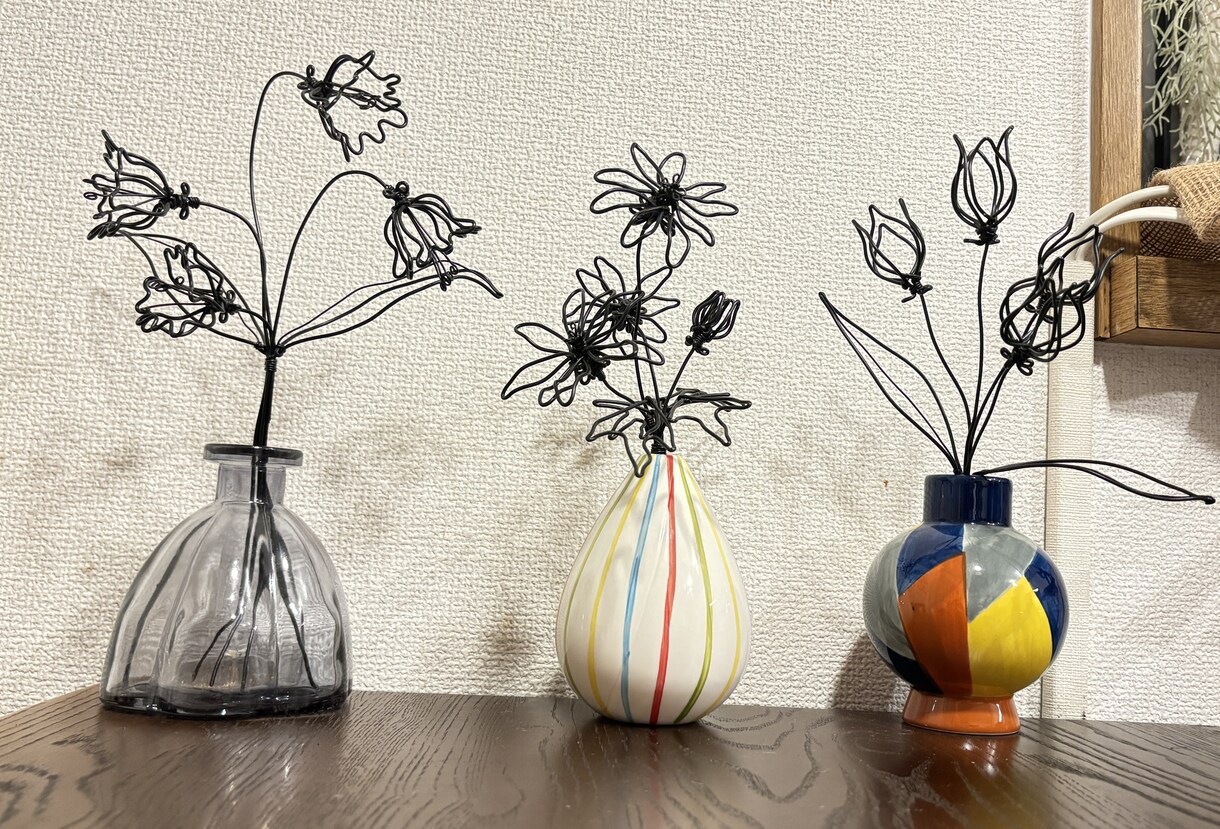 ワイヤーアート！大好き作ってほしいを形にします 病院、カフェ、お家にも！"飾れるワイヤーアート"届けます イメージ4