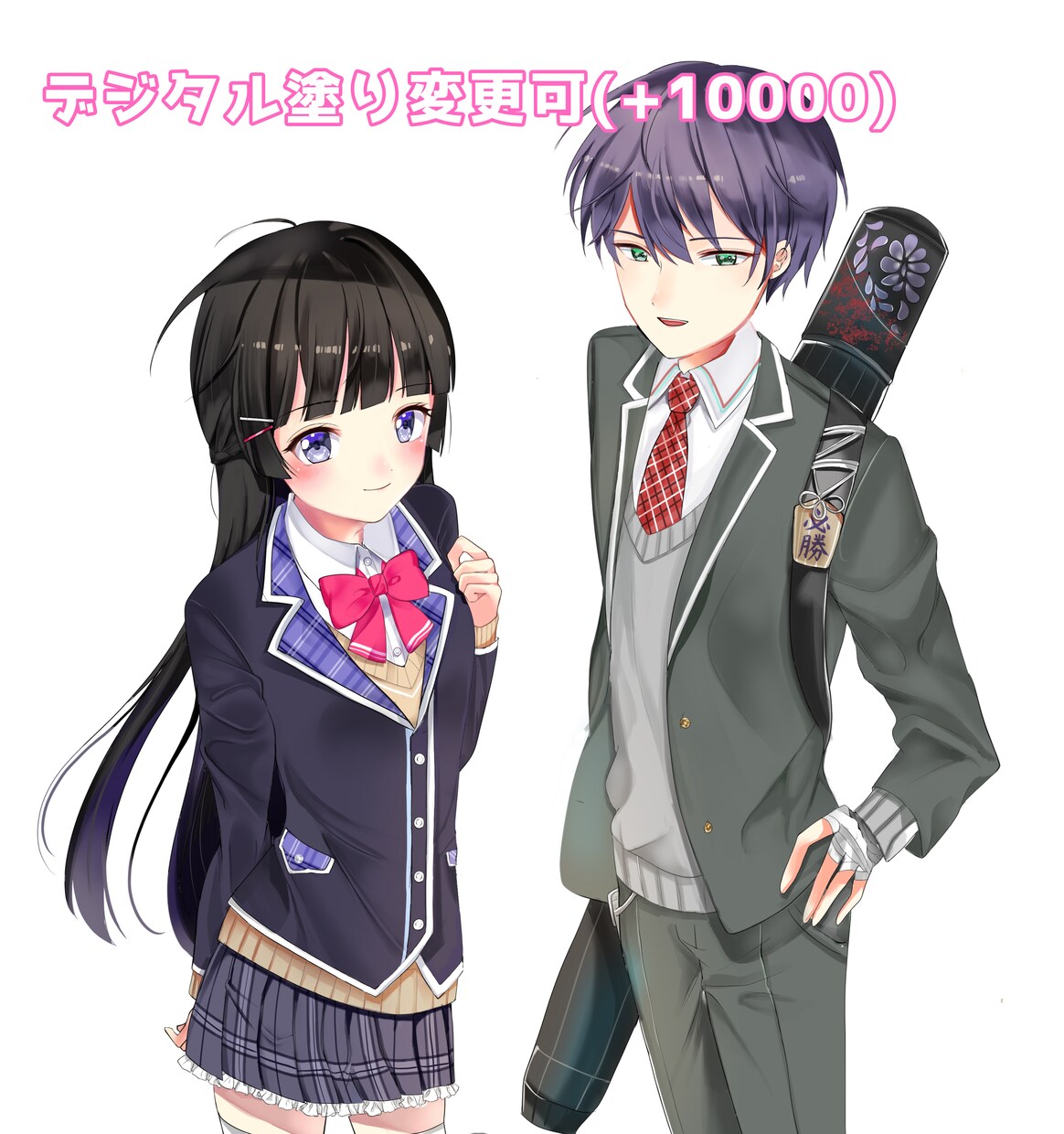 Live2D対応 パーツ分けイラスト制作します キャラデザから対応可！目指せVTuberデビュー イメージ4