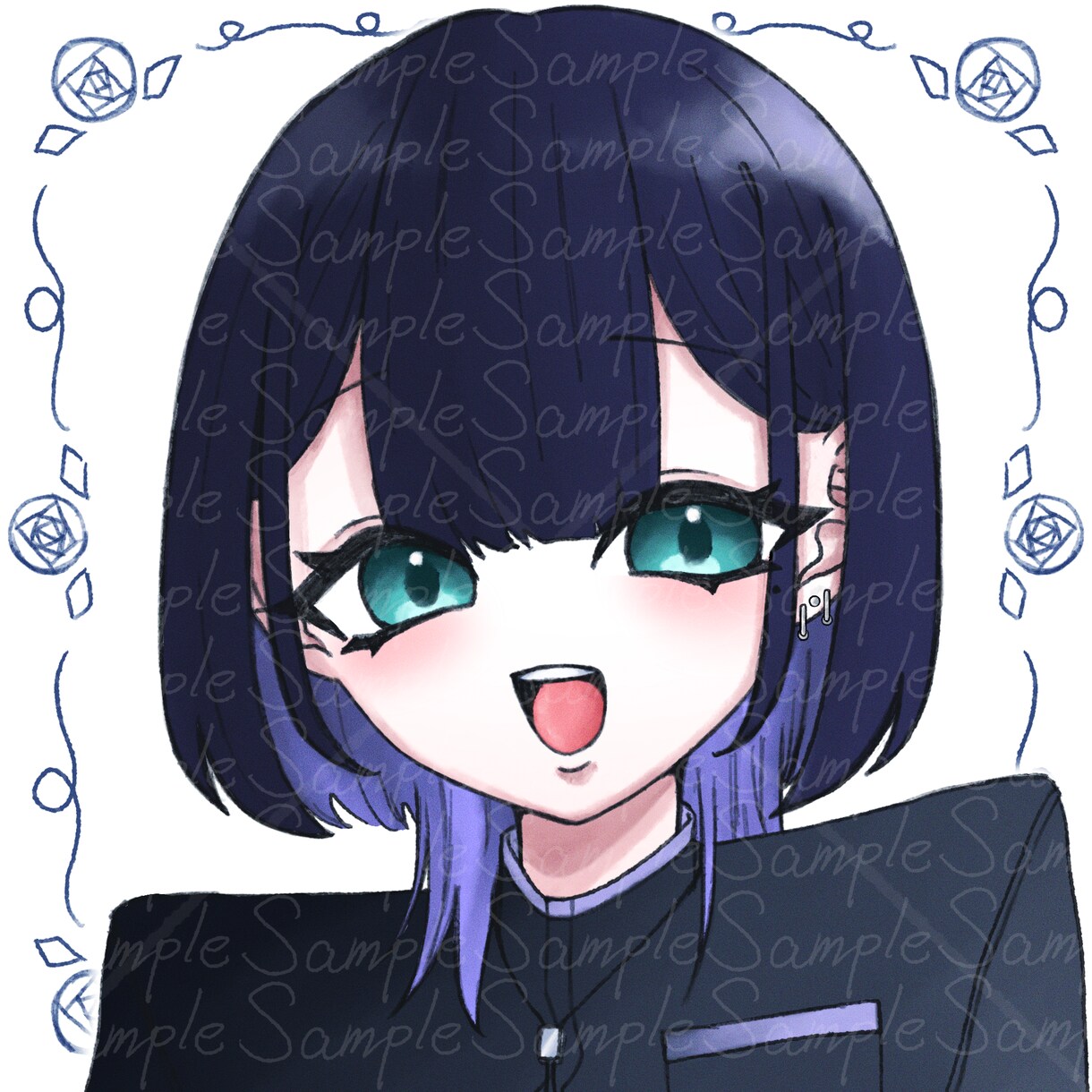 SNSアイコン、サムネイル、承ります 水彩風、厚塗り風のイラスト制作いたします イメージ1