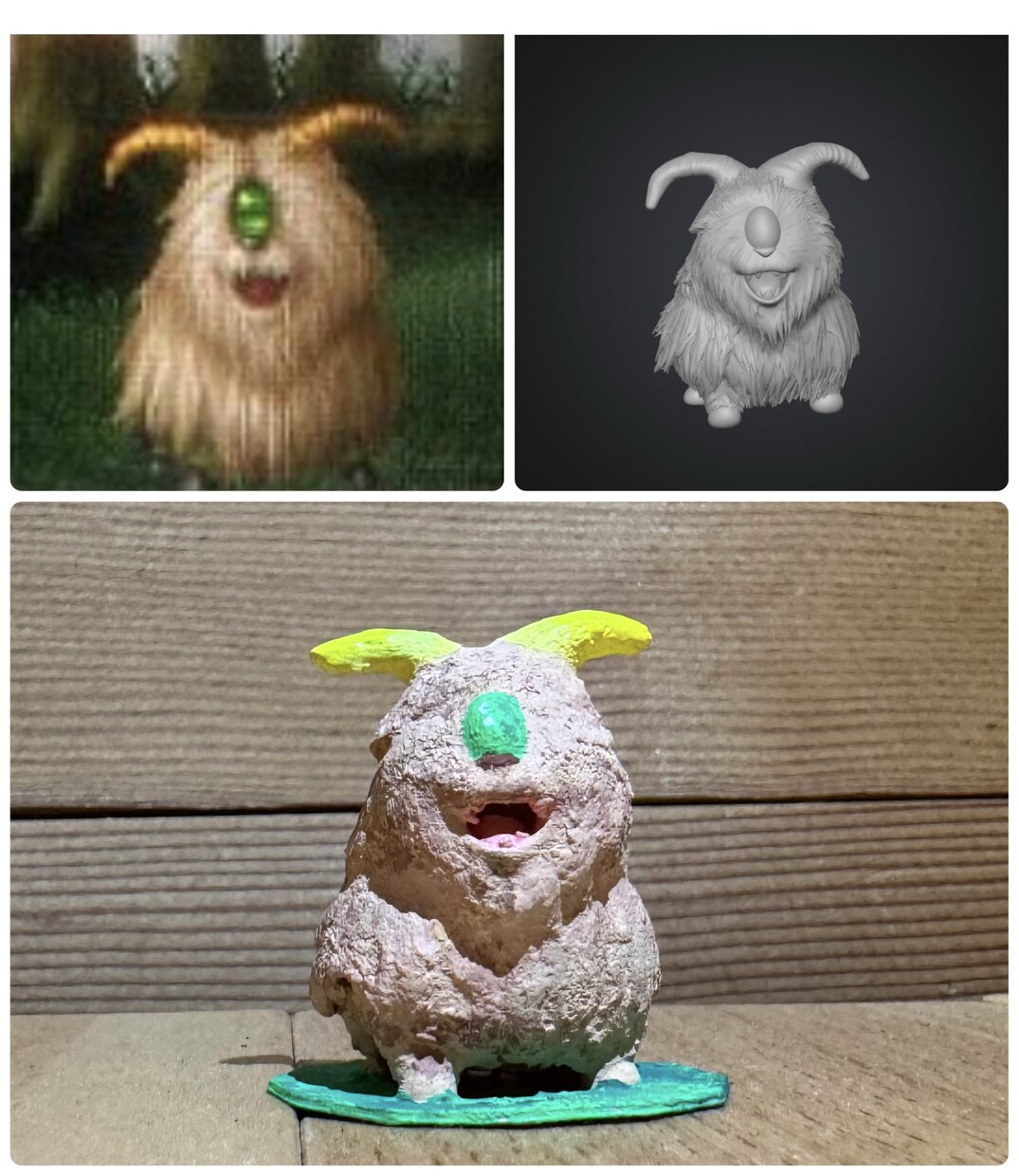 イラスト写真から3Dモデリングフィギュア出力します ペット人物キャラクターをそのままフィギュア化 イメージ3