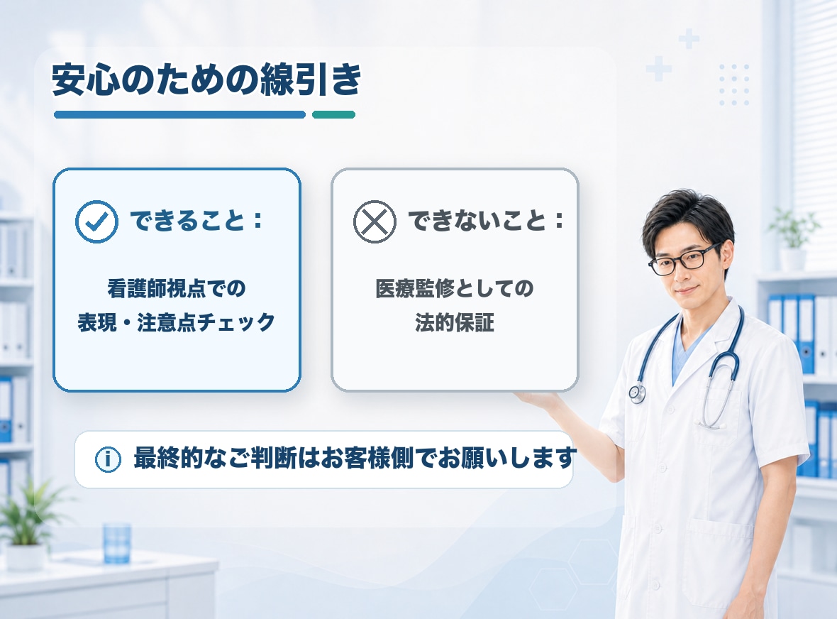 医療健康記事を看護師目線で読みやすく整えます 読者に伝わる表現へ一緒に整理します イメージ9