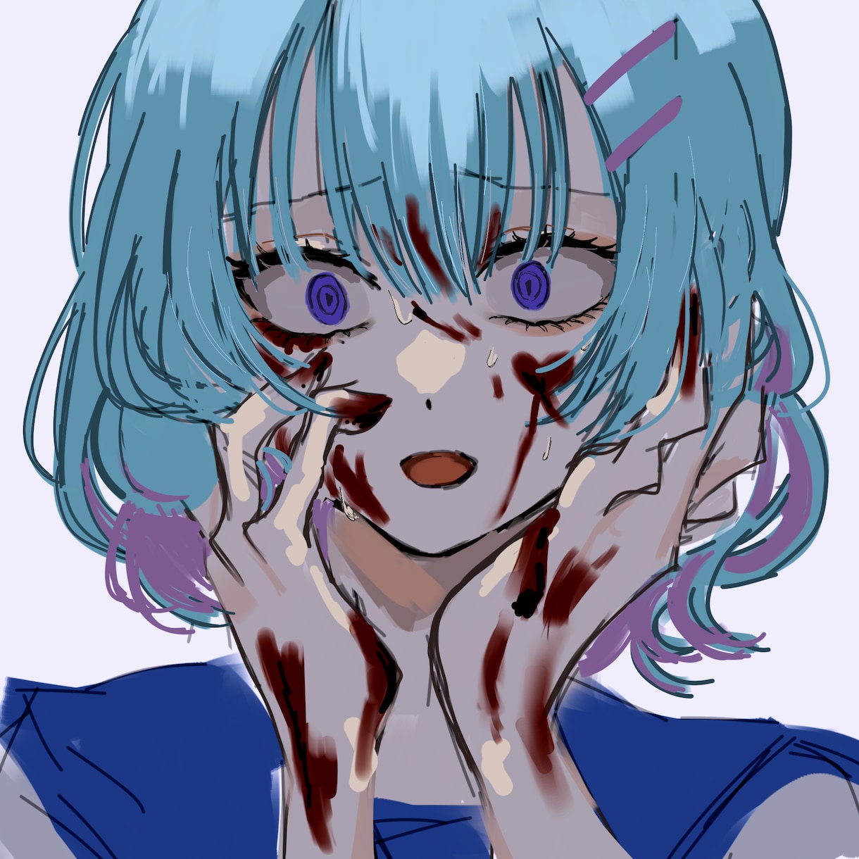 不穏×透明感 アイコン/一枚絵制作します 不穏からかわいいイラストまで！ご要望に添って描きます イメージ8