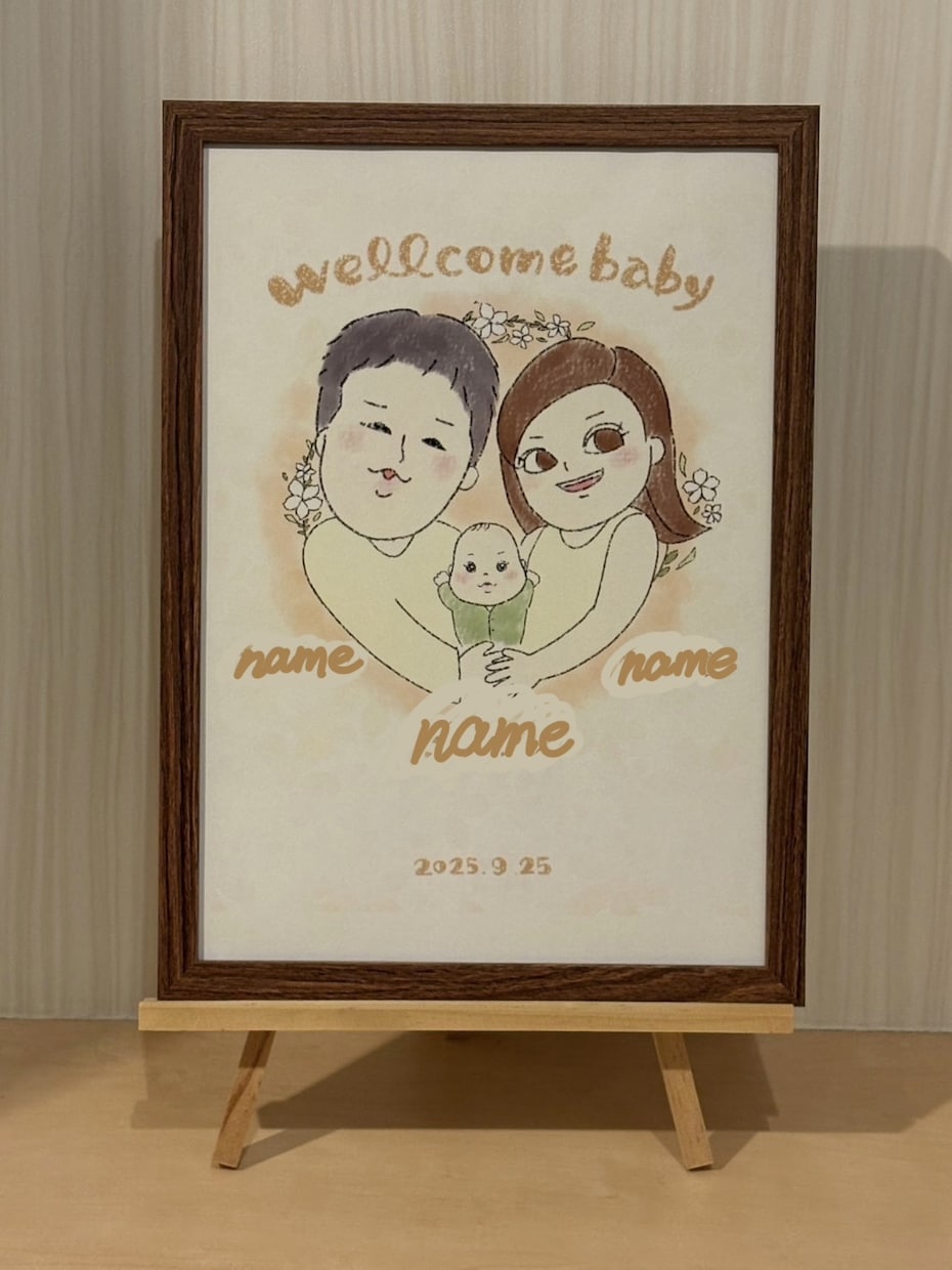 家族・子供・ペットの似顔絵描きます やさしい手描きタッチで、ずっと残したくなる一枚を イメージ3