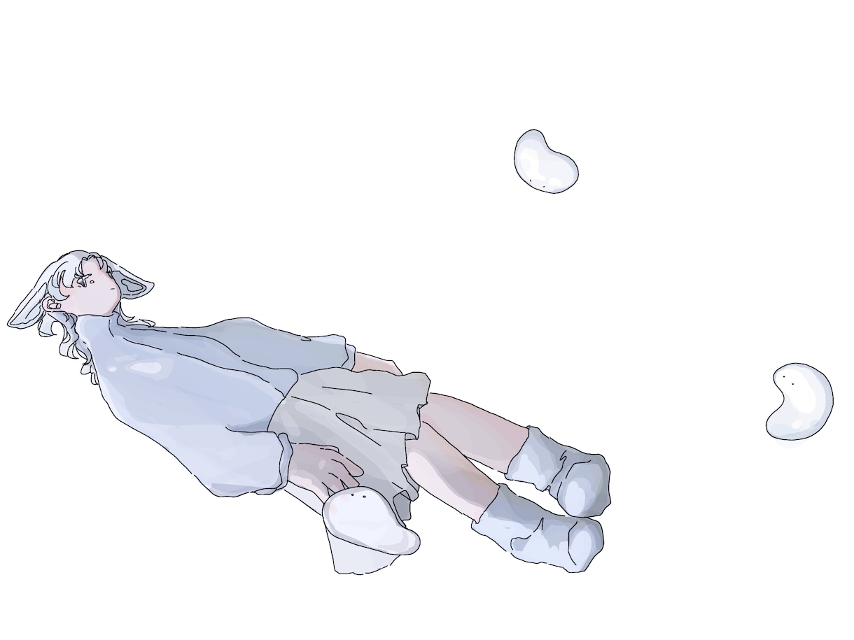 おまかせ可。白く不思議な世界を描いています シュールな世界観が好きな方、MVやヘッダーのイラストに是非。 イメージ6