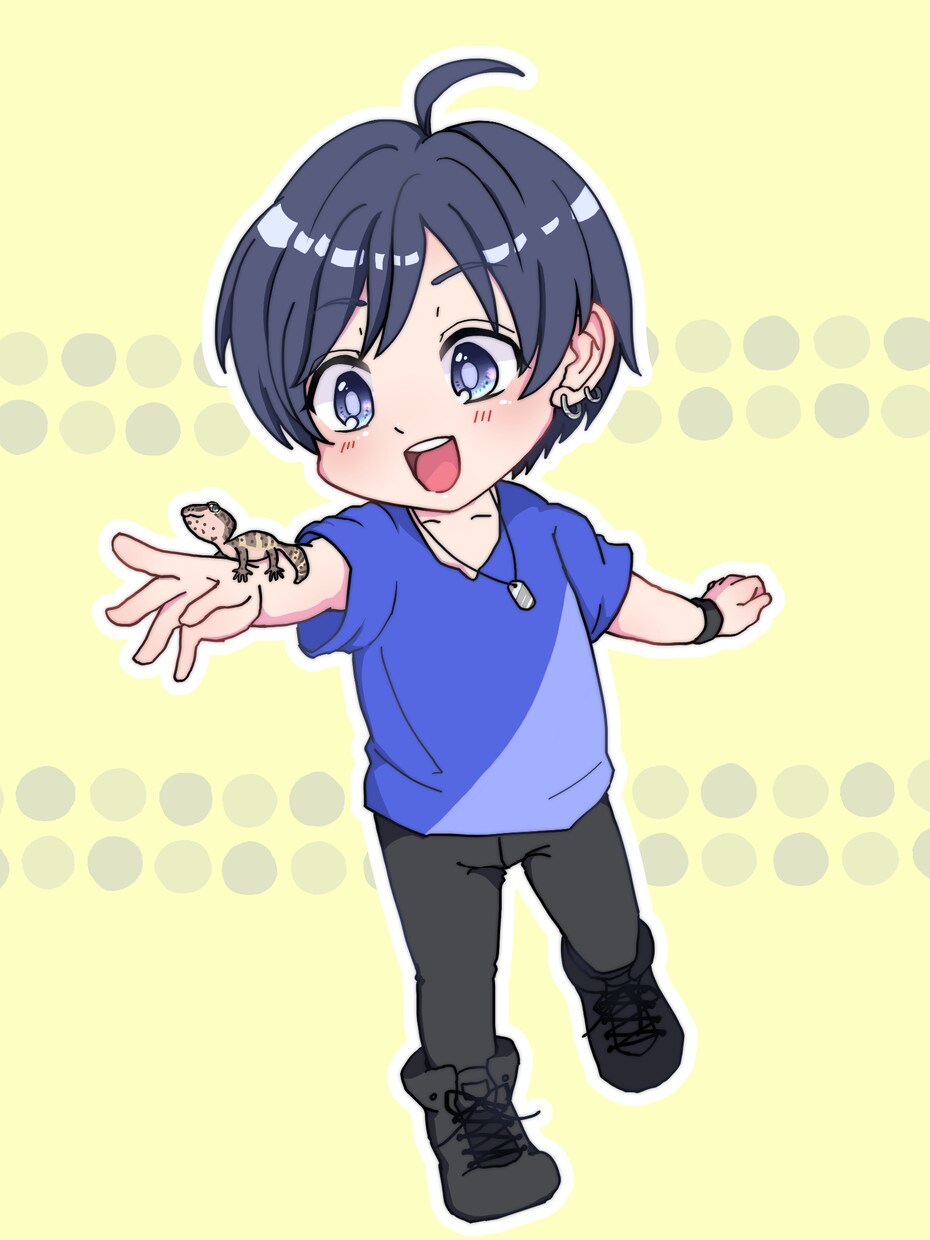 イラスト(コテキャ立ち絵、アイコン等)描きます ポップでアニメ塗り調のイラストが得意です！ イメージ1