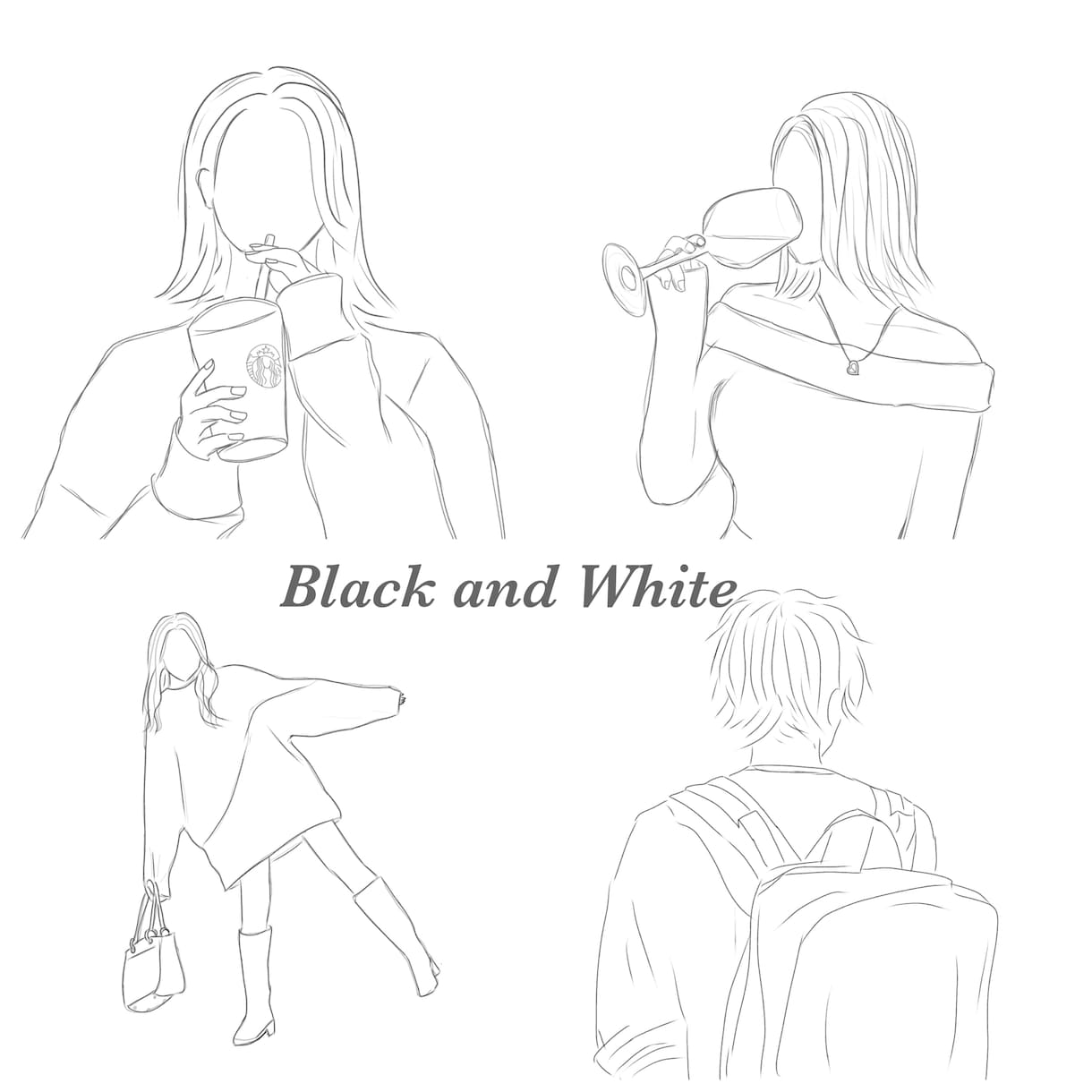 ラフでゆるい線画を制作しております 自分だけの線画を作りませんか？ イメージ2