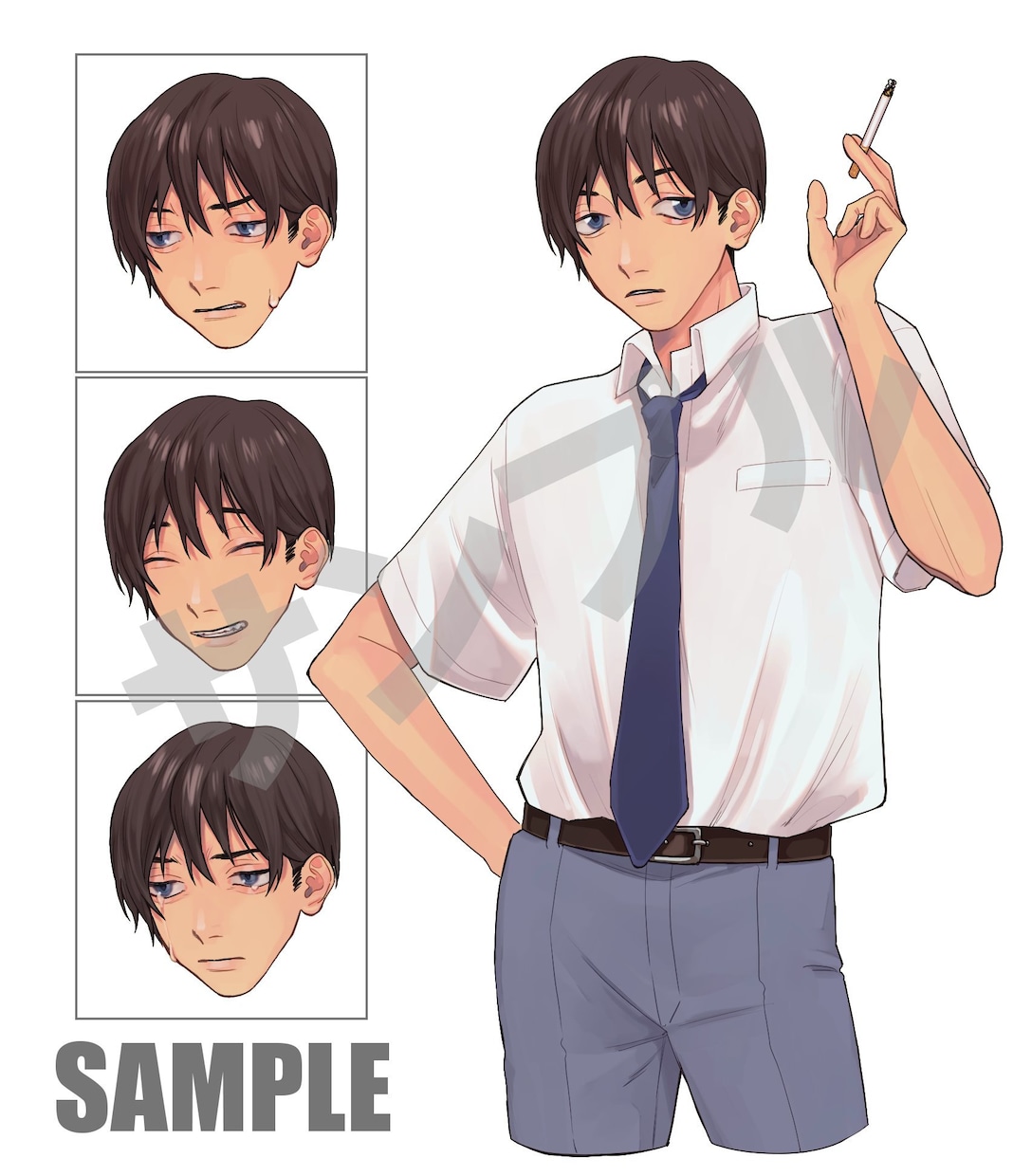 TRPG用の立ち絵(表情差分有りも可)を制作します ご相談内容によって表情差分種類対応させていただきます。 イメージ1
