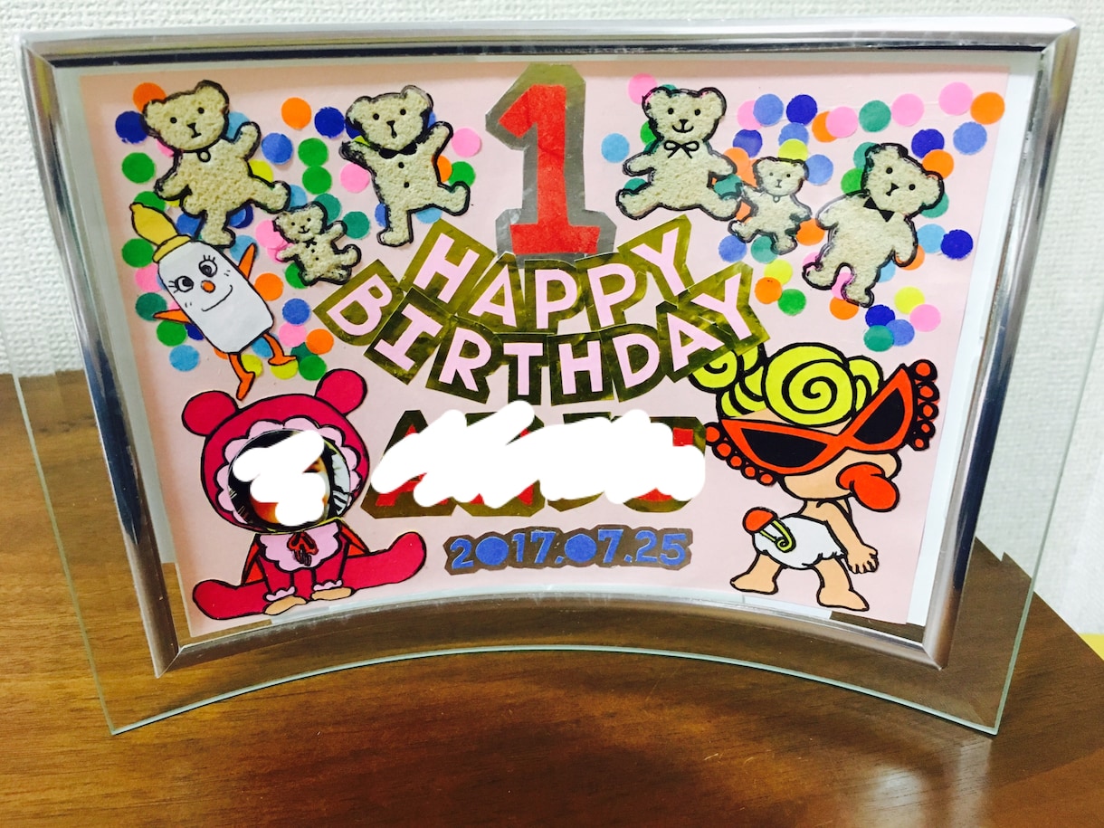 誕生日や記念日用の写真立てを折り紙などで作ります あまりお金を使いたくない時やもう一つのプレゼントの為に！ イメージ1