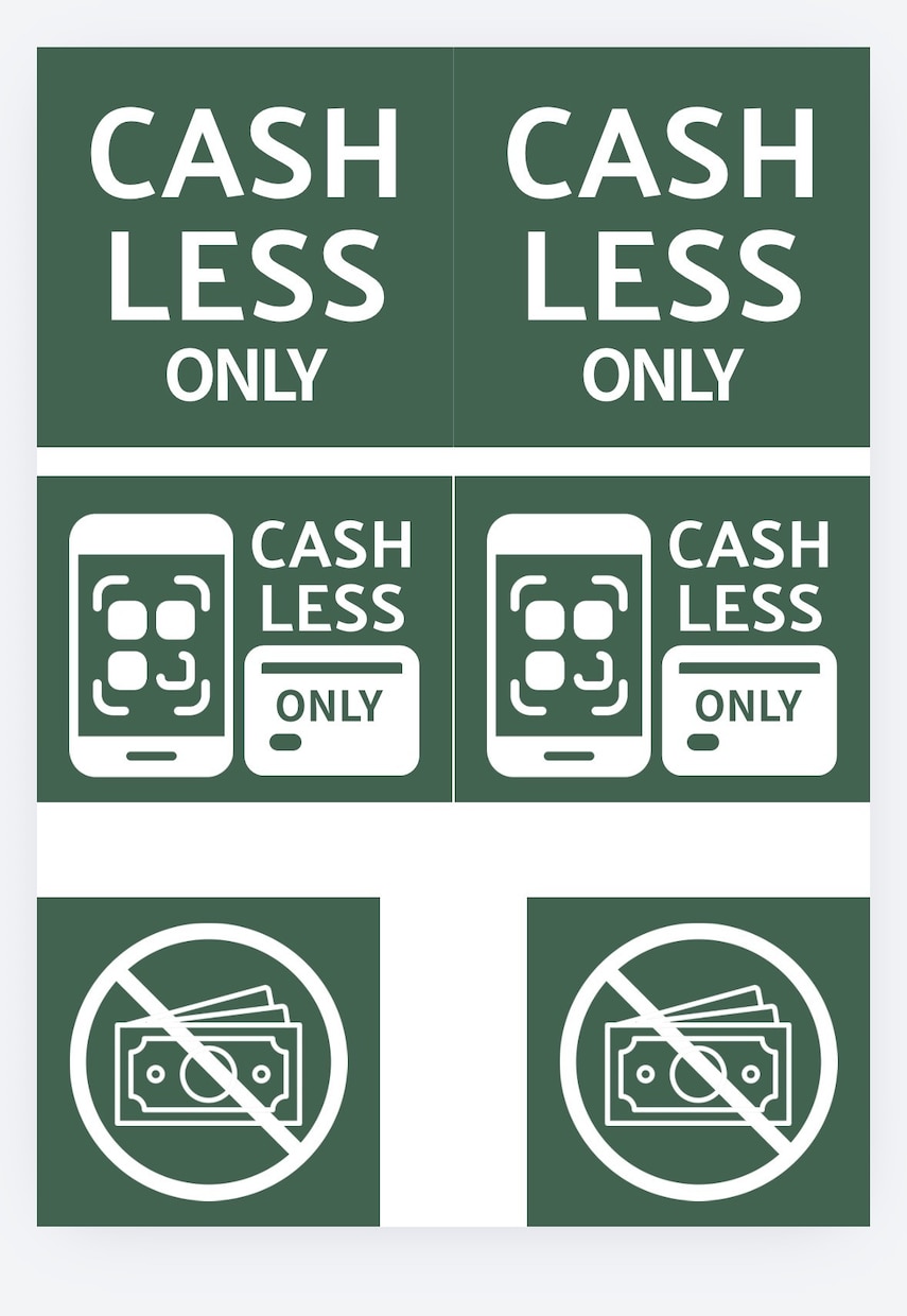 お店に馴染むキャッシュレス案内POP作ります お店の完全キャッシュレス化に！Cashless only イメージ1