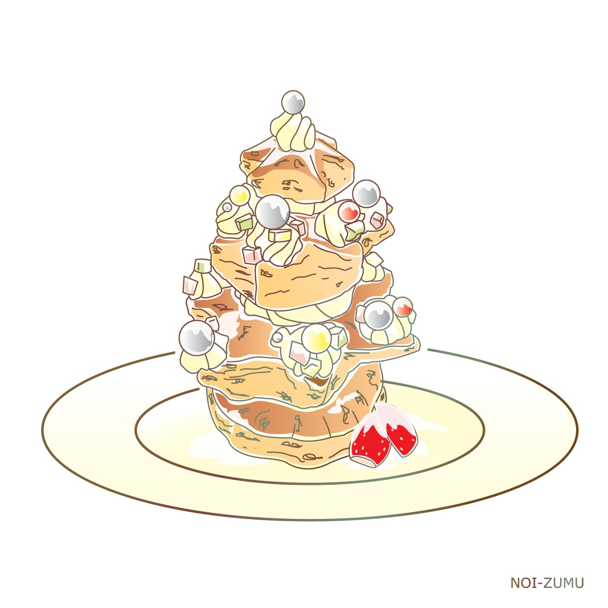スイーツイラスト作成します メニュー・看板やレシピ用のイラスト作成します。 イメージ2