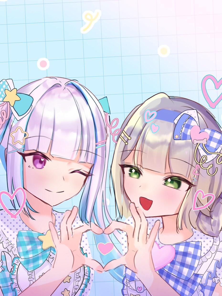 動画やアイコンなどに使えるイラストを描きます かわいい女の子のイラストを描きます イメージ1