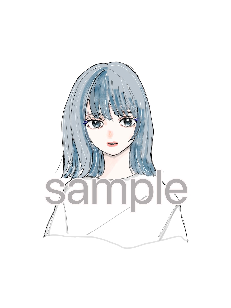 綺麗系、ふんわり可愛い系イラストお描きします 商用可！お写真を元に、イメージに合わせてお描きします。 イメージ2
