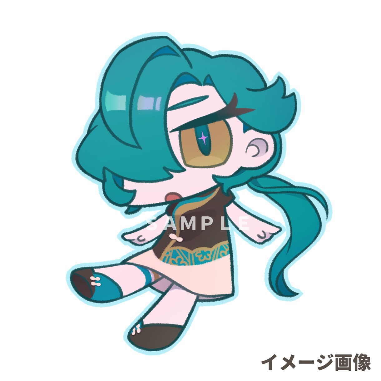 アイコンに！SD/デフォルメ/ミニキャラ/描きます まるくてかわいいちびきゃらを描きます！ イメージ2