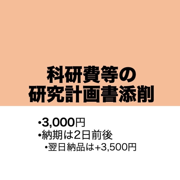科研費等の研究計画書の添削をします 科研費等に採択経験のある元研究者（人文系）がお手伝いします イメージ1
