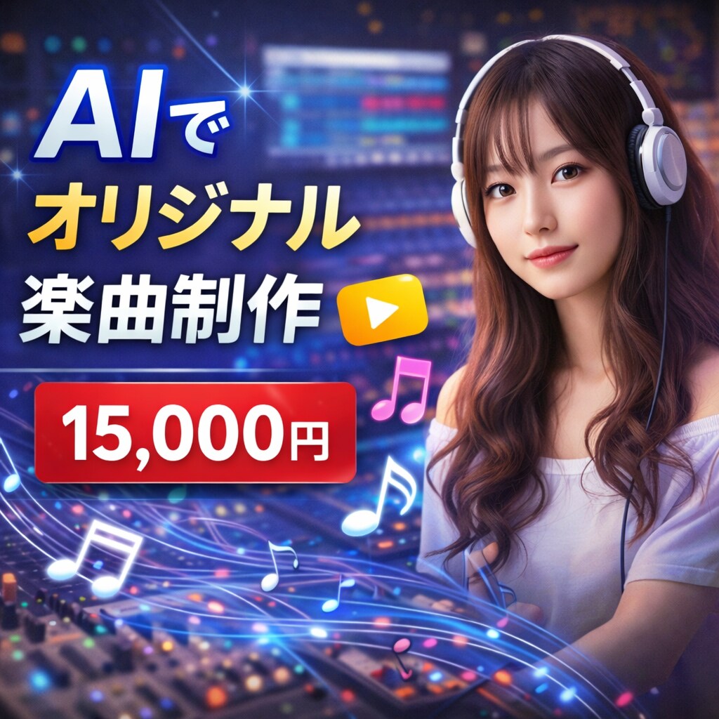 AIでオリジナル楽曲制作します AIでオリジナルBGM制作します イメージ1