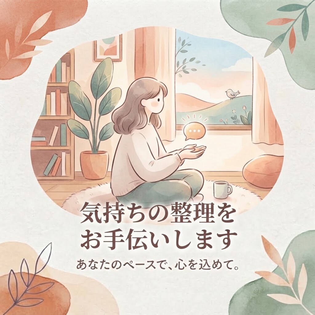気持ちの整理をお手伝いします 言語聴覚士・公認心理師が一緒に気持ちを整理します イメージ1