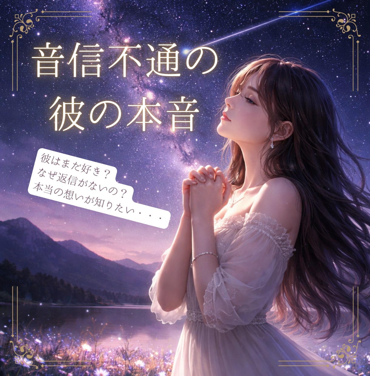 音信不通の彼の本音を深堀り精密霊視します 未読無視、LINEが来なくなった彼の本当の気持ちを霊視します イメージ1