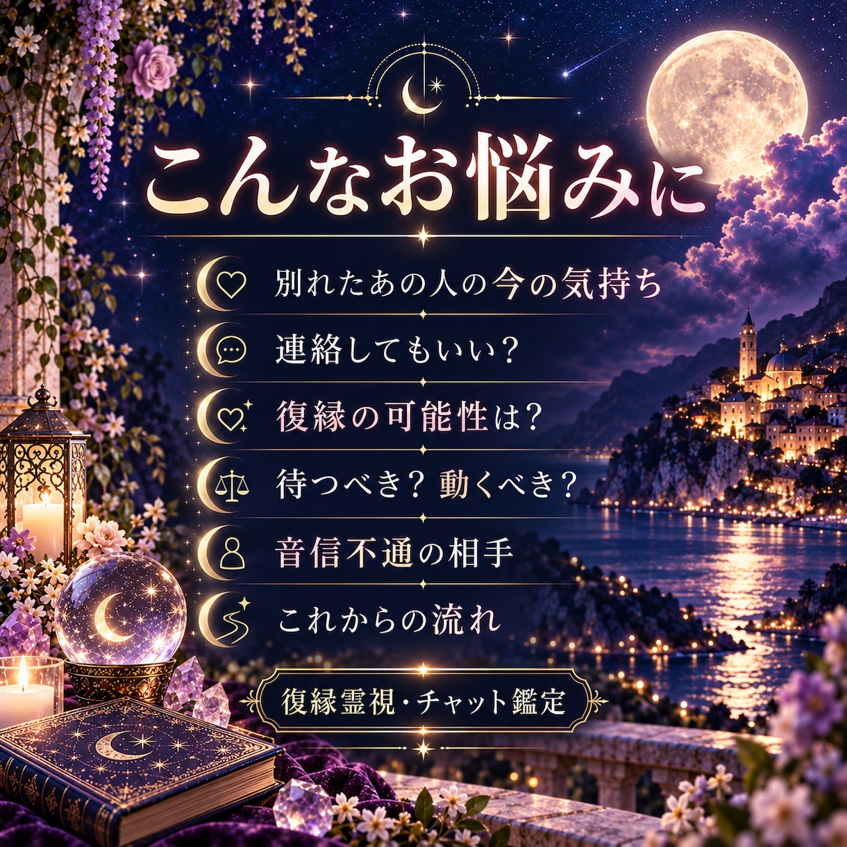 復縁したいあの人の本音と今後を霊視します 別れたあの人の本音と今後を10回まで深掘りします。 イメージ4