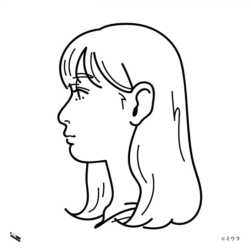 シンプルな横顔似顔絵描を描きます SNSなどでの使用可能！※詳しい利用法は以下をご覧ください イメージ4
