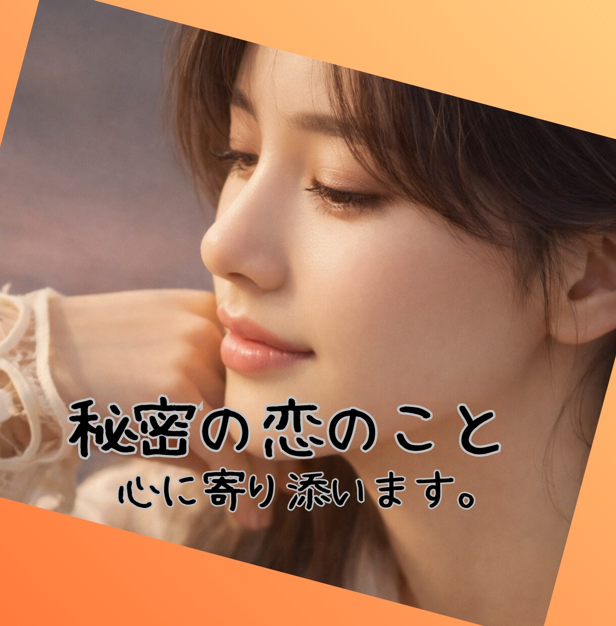 不倫＊心に秘めた恋の悩み受け止めます 罪悪感や不安などを抱えながらも人を好きになるということ イメージ1