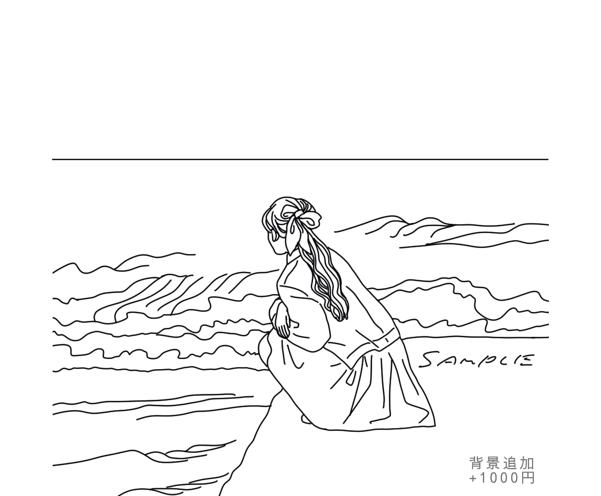 線画でシンプルに◎ニュアンス似顔絵お描きします お写真を元につかいやすいニュアンス似顔絵をお描きします イメージ2