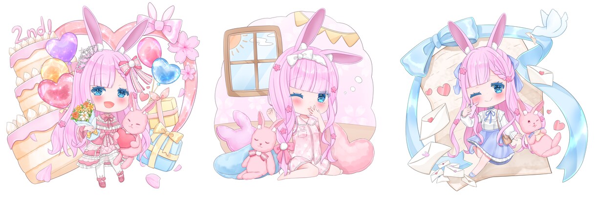 各種イラスト制作いたします 一枚絵やポーズあり立ち絵など、幅広く対応可能です✨ イメージ7