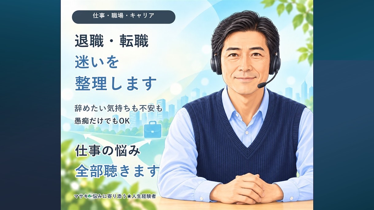 パワハラ・休職・転職の悩みを経験者がお聴きします もう限界…パワハラ休職経験者があなたの本音を聴きます イメージ1