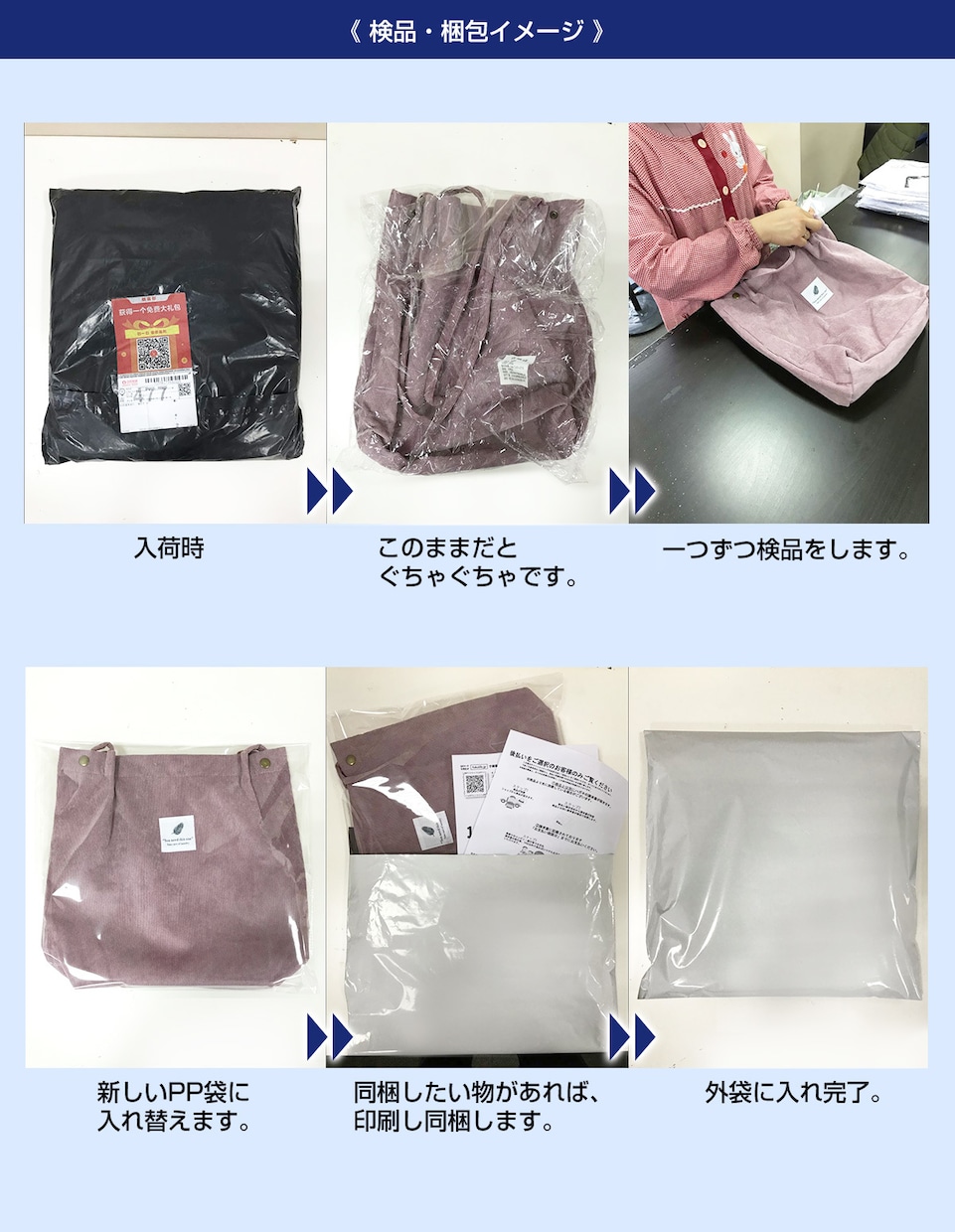 あんしん検品 固定費０最速で仕入れ代行対応します レスポンスが最速の中国輸入 代行業者 イメージ2