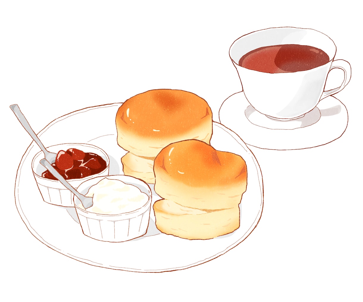 商用OK◆食べ物、飲み物、スイーツイラスト描きます メニュー表／アイコン／印刷物にもぴったり！ イメージ5