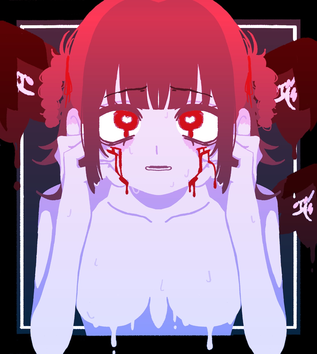 アイコン・イラスト女の子可愛く描きます 私の得意なミステリアスな感じで可愛い女の子を描きます！ イメージ1