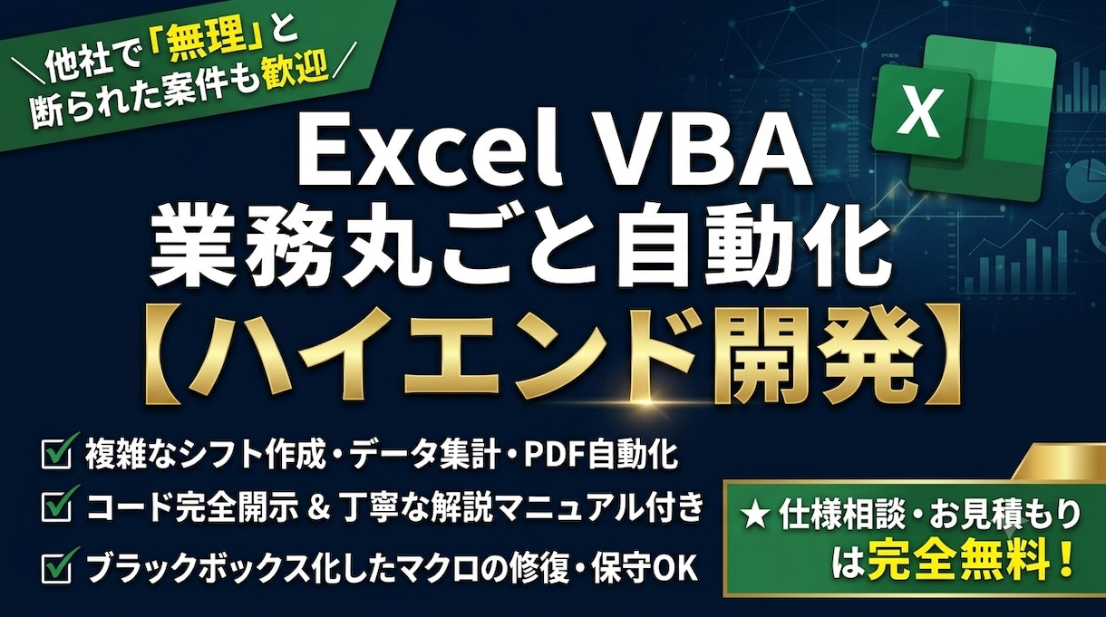 業務丸ごと自動化で現場の面倒を解決します 他社で断られた複雑な処理・無茶ぶりも対応！プロ視点で最適化 イメージ1