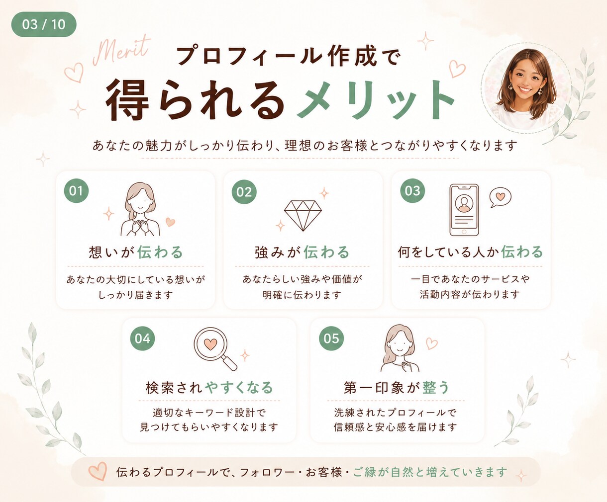 Instagramプロフィール作成します SNS集客5年×看護師｜簡単・安心してできる集客できるプロフ イメージ3