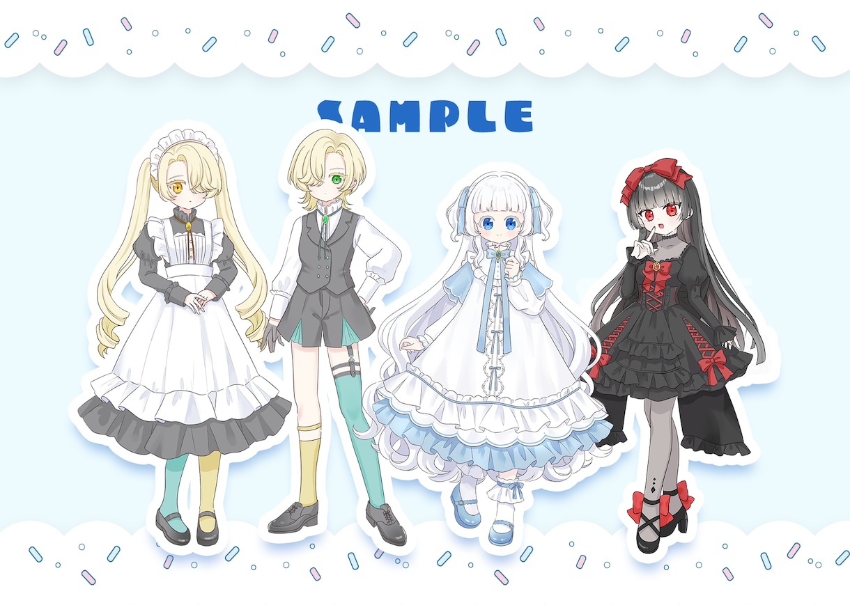 RPG・配信・動画用イラストを制作します クオリティー重視でかわいく魅力的に描きます！ イメージ2