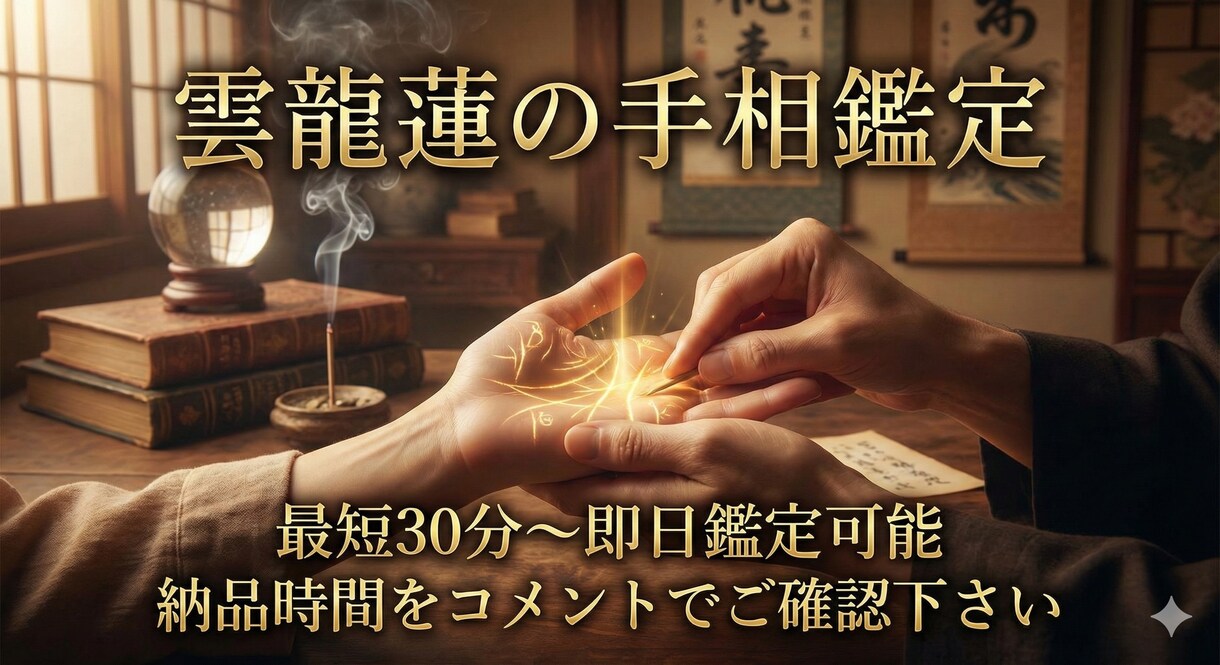 リピーターさん用元お坊さん鑑定師が手相鑑定致します 1項目の深掘り鑑定、リピーターさんの為のメニューになります。 イメージ4