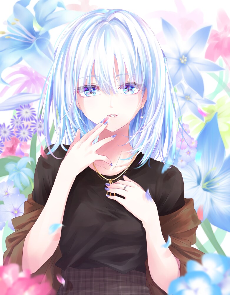 透明感のあるイラスト制作いたします 絵柄は可愛い系や綺麗系、アニメ塗りなど対応できます！ イメージ4