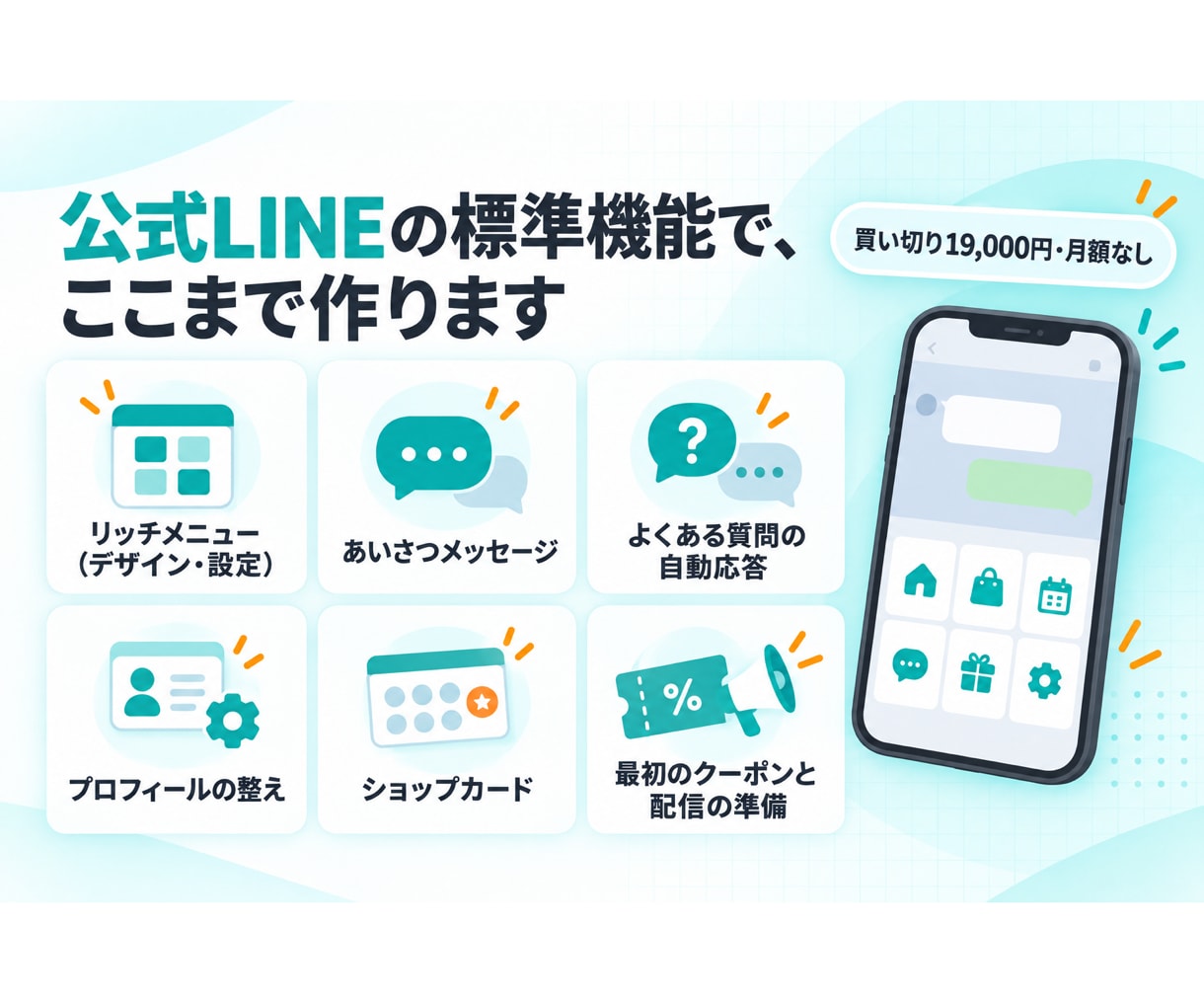 一級品の公式LINEを最短2日で構築します 導入100店舗以上｜リッチメニューから配信の準備まで イメージ5