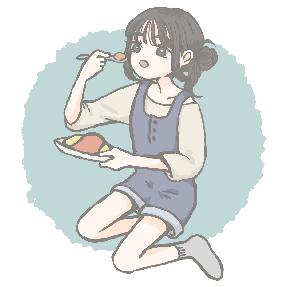 全身イラストを描きます ポップでゆるく淡いイラストを描きます！ イメージ4