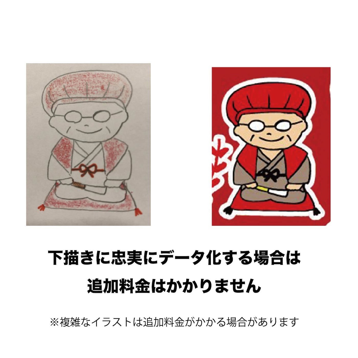 手描きスケッチをAiデータ化します 手描きのロゴやイラストを清書してAiデータにします！ イメージ5