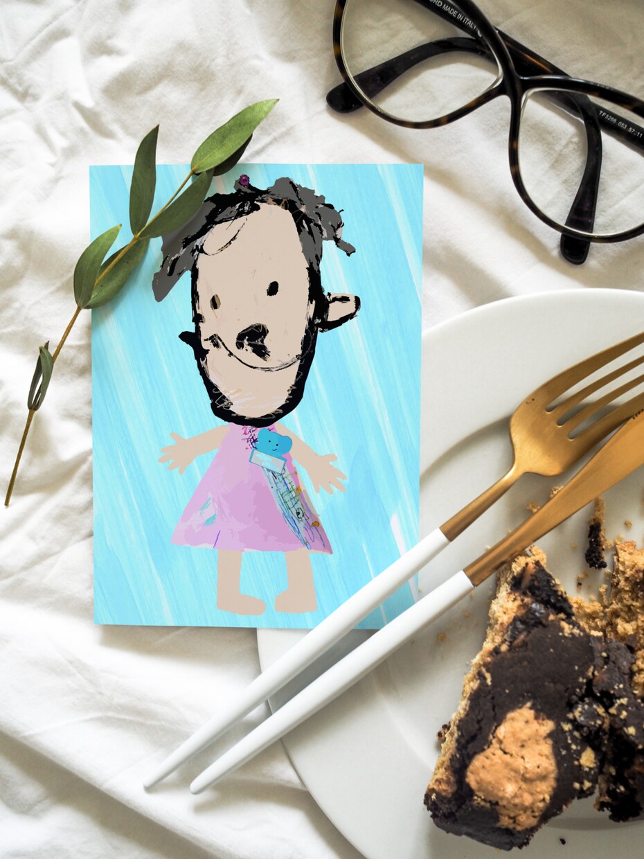 お子様の描いた絵を世界でひとつのアート作品にします おじいちゃんおばあちゃんへのプレゼントにも。 イメージ8