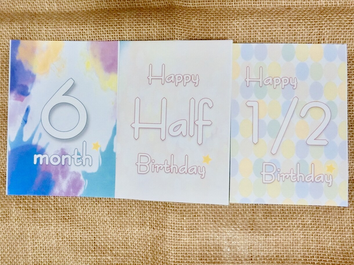 名前入り月齢カードを作成します SNS映えもばっちり!記念撮影に♡ イメージ3