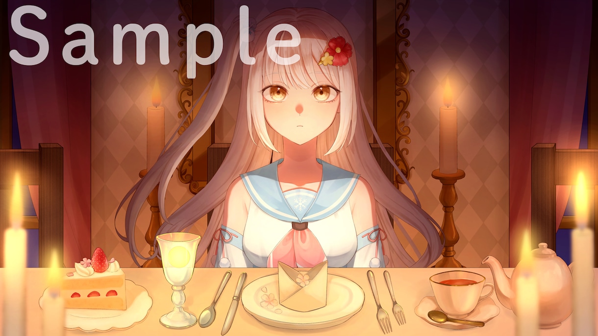 歌ってみた動画のイラストを制作します サムネイルイラストやmv用の差分イラスト制作 イメージ4