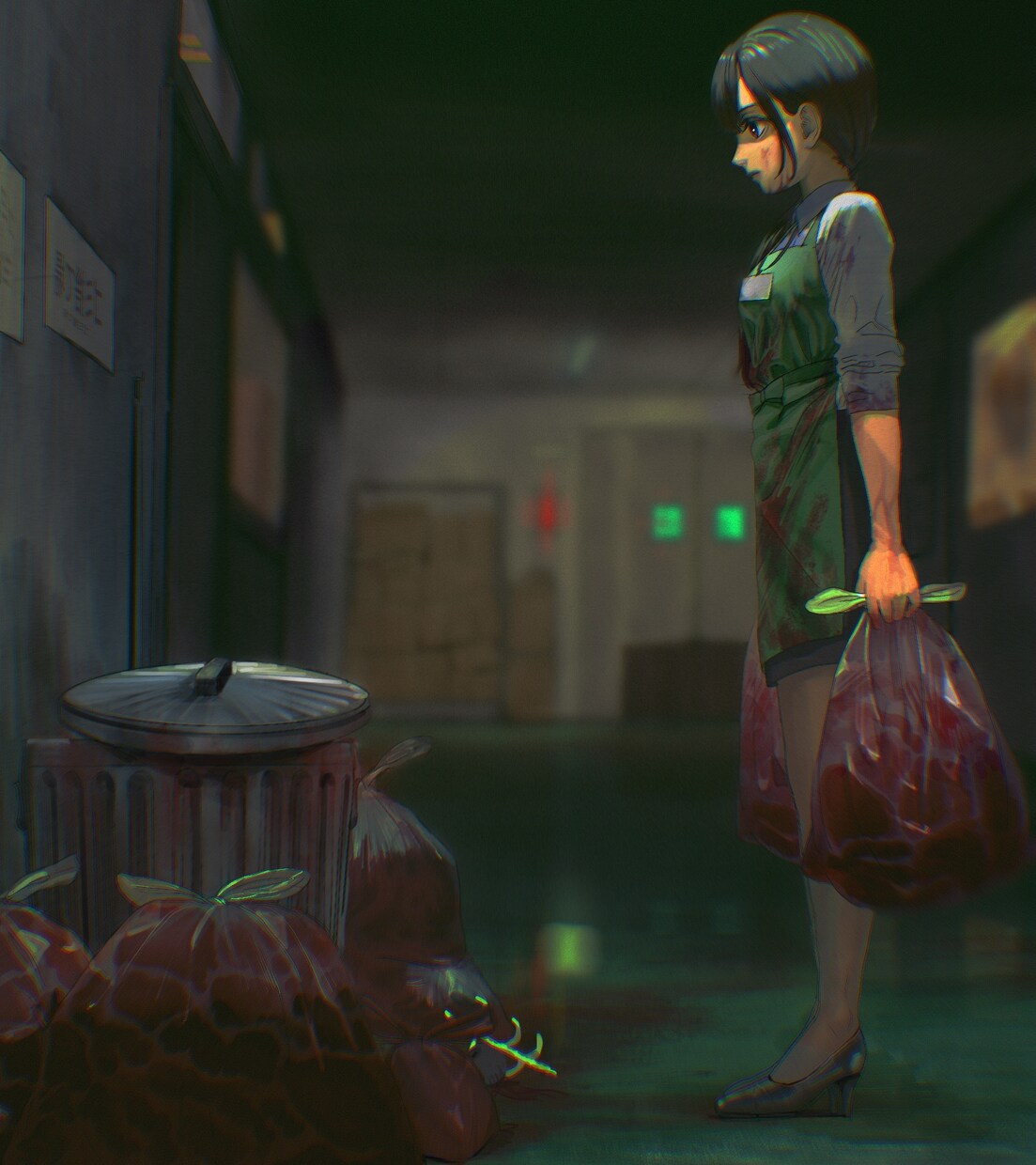 ダークでホラーな厚塗り一枚絵描きます 一枚絵が得意なプロがダークな絵描きます イメージ9