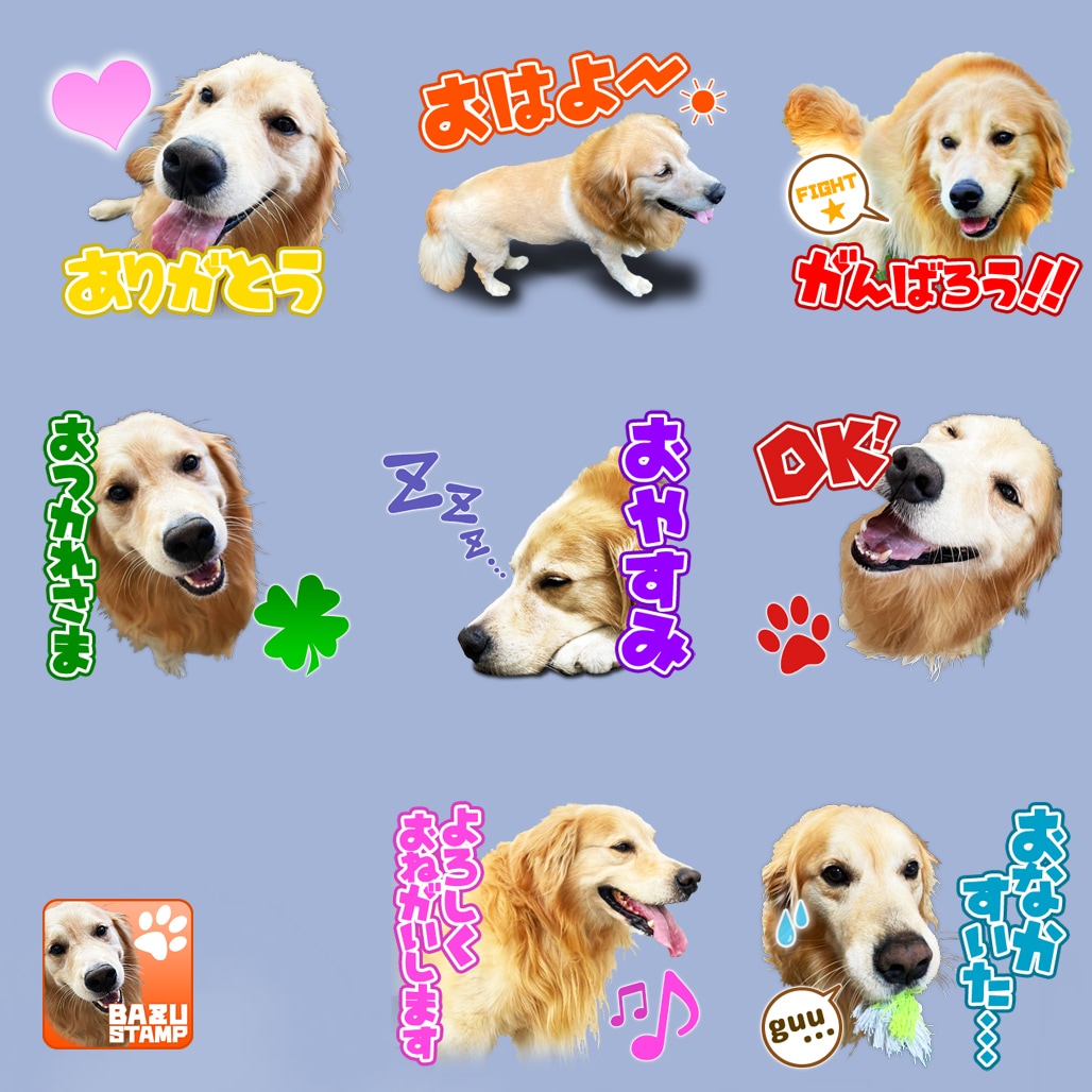 ペットや人物の写真でLINEスタンプを作ります オシャレ系でも可愛い系でもご要望に合うLINEスタンプ制作！ イメージ3