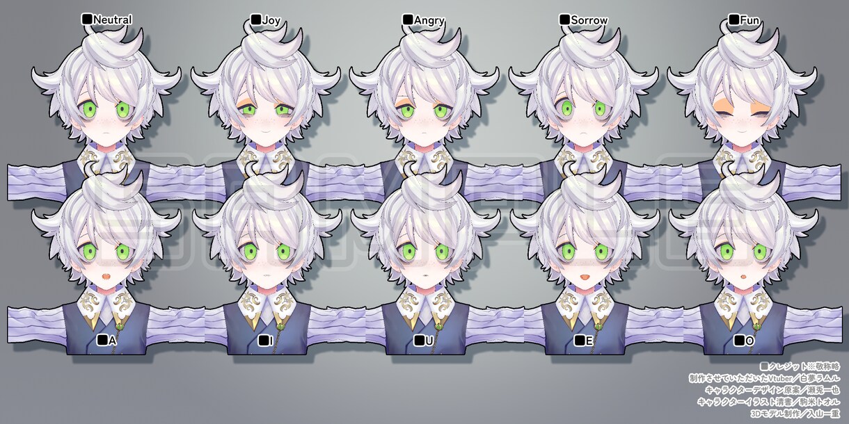 予算に優しい高品質Vtuber3Dモデル制作します 顔や細部の造形に自信あり・VRChatやゲームにも対応可能 イメージ7