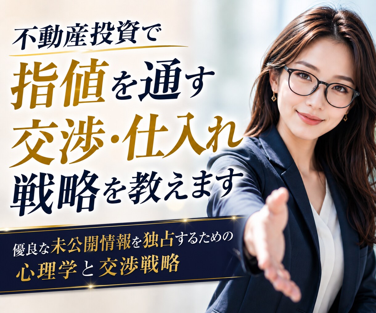 不動産投資で指値を通す交渉・仕入れ戦略を教えます 優良な未公開情報を独占するための心理学と交渉戦略 イメージ1