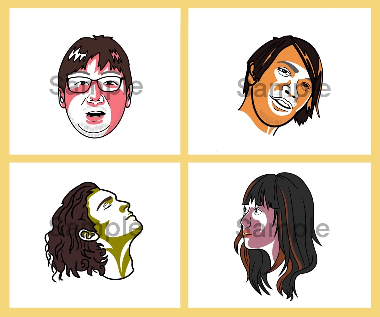 シンプルでクールな丁度いい似顔絵描きます SNS、ブログ、LINEのアイコンなどで好印象に！ イメージ7