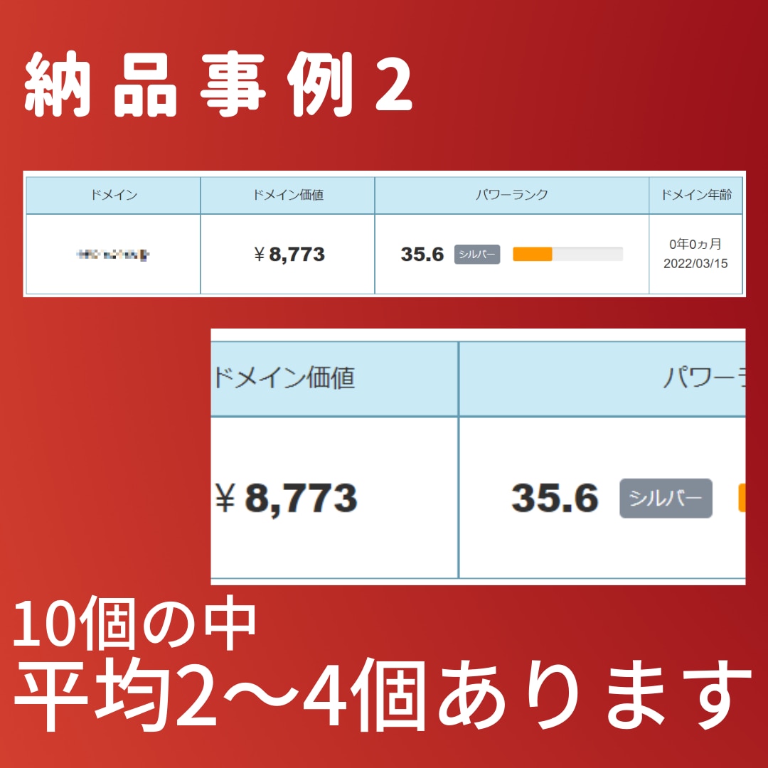 中古ドメインリスト（10個）販売いたします 【残り1名】オウンドメディア収益化実績ある専門家が選定 イメージ3