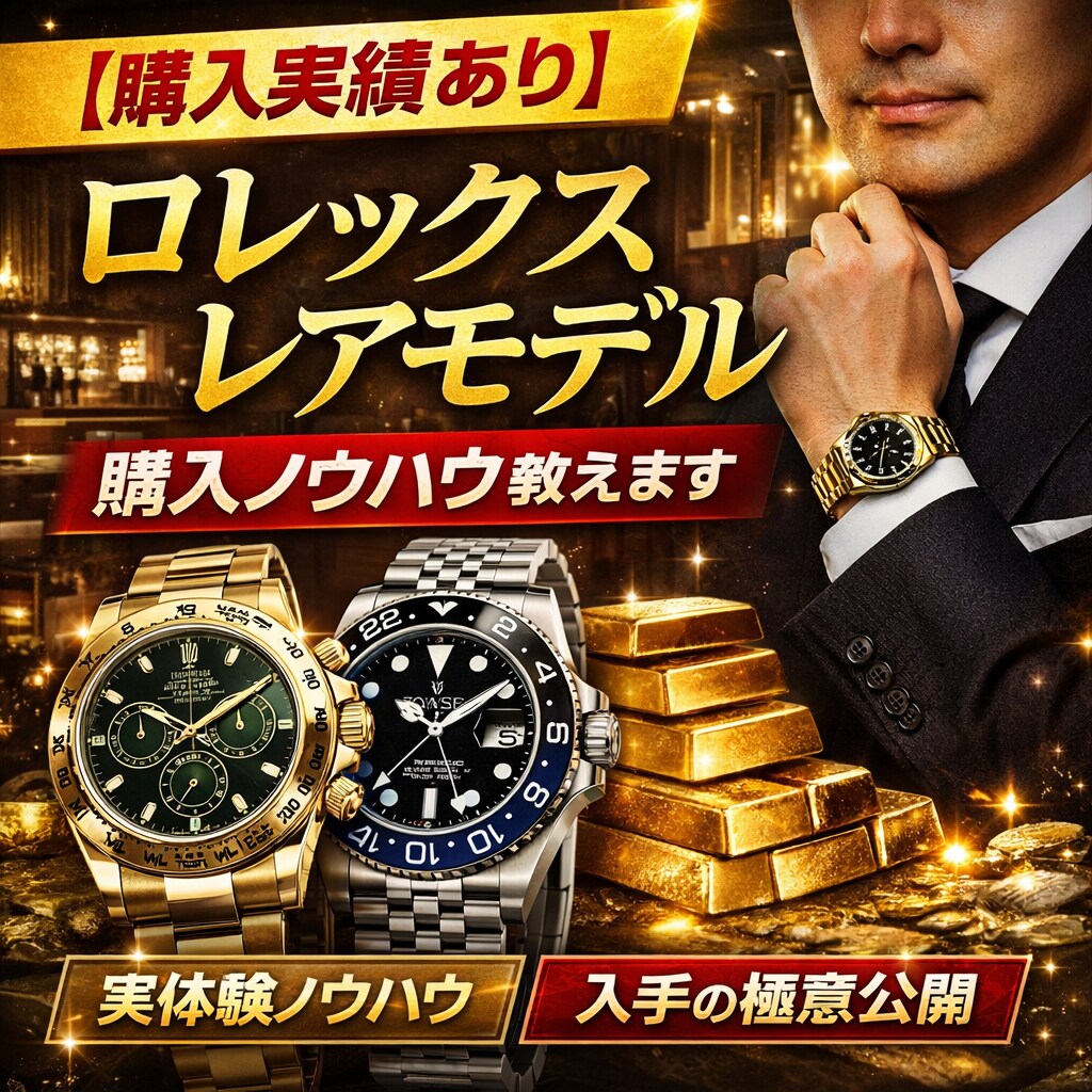 ロレックス正規店攻略・希少モデル入手法教えます なぜあの人は買えるのか?ロレックス希少モデル購入の思考と実践 イメージ1
